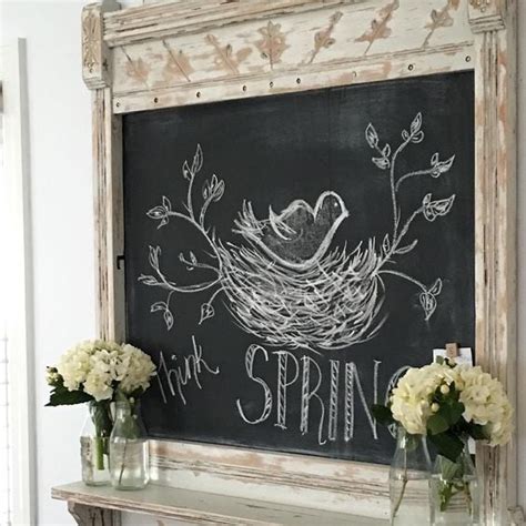 Follow The Yellow Brick Home - Beautiful Spring Chalkboard Ideas Easter ...