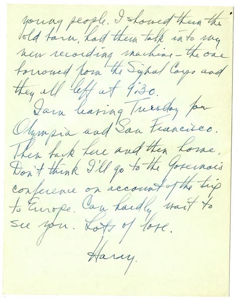 Letter from Harry S. Truman to Bess W. Truman | Harry S. Truman