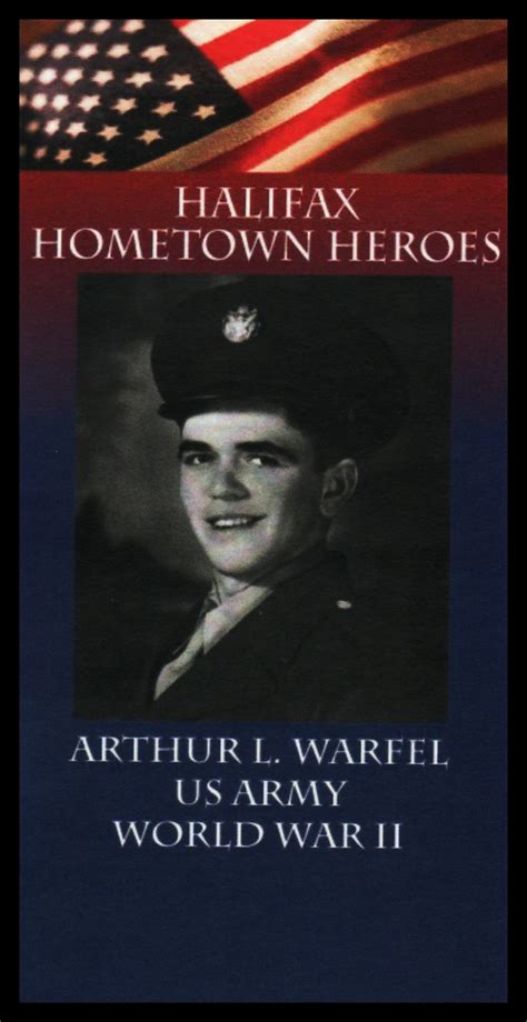 Halifax Hometown Heroes – Arthur L. Warfel – Lykens Valley: History & Genealogy