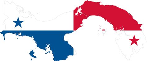 Panama Map Flag - Openclipart