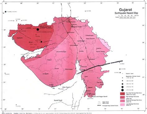 Earthquake Hazard Map Gujarat • Mapsof.net