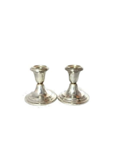 Gorham Sterling Silver Candle Holders Candlesticks Set of 2