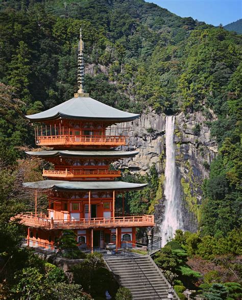 Nachi Waterfall, Nachi Kumano Taisya, Seiganto-ji, Wakayama, Japan, Nachikatsuura, Worldheritage ...