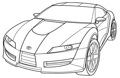 Toyota Car Coloring Pages Printable Coloring Pages