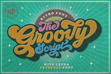Groovy Script - Retro Font