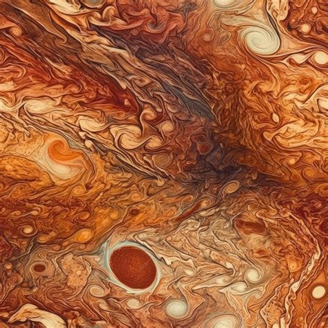 Premium AI Image | Jupiter Surface Seamless Texture Planet Gas Giant Atmospheric Storms Swirling ...