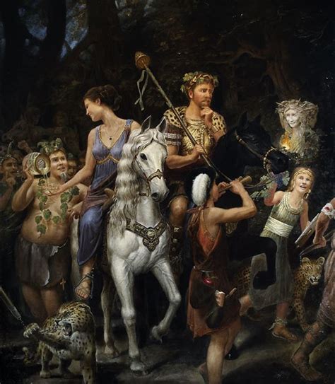 Terje Adler Mørk - Julian the Apostate's Dionysian Procession | Painting illustration, Painting ...