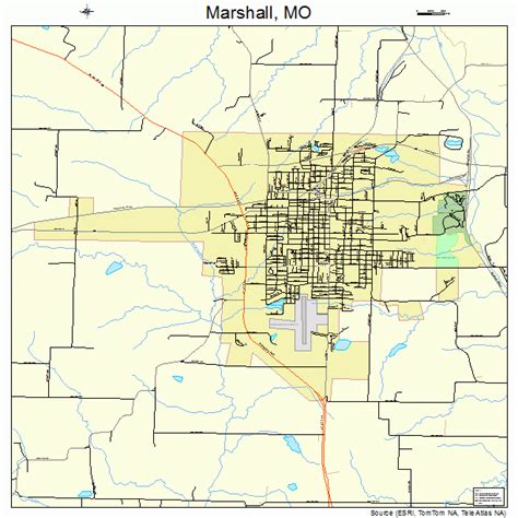 Marshall Missouri Street Map 2946316