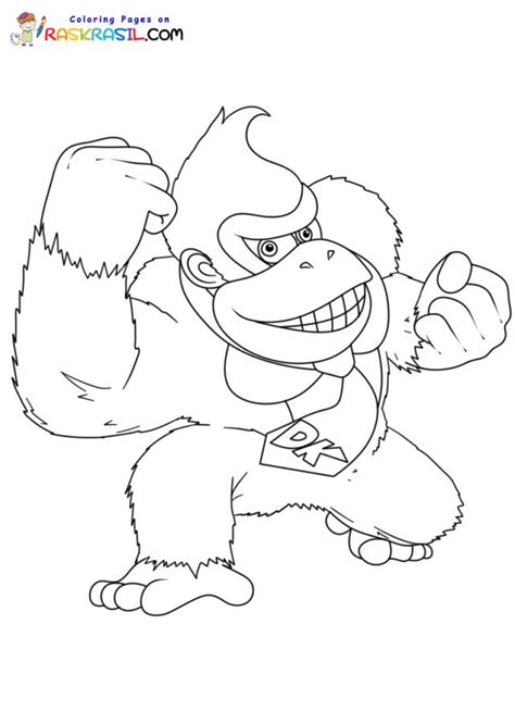 Free Diddy Kong Coloring Pages Download Free Diddy Ko - vrogue.co