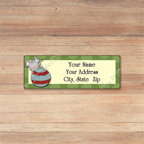 30 Personalized 2 5/8" by 1" Holiday Christmas Winter 2 Return Address Labels | eBay