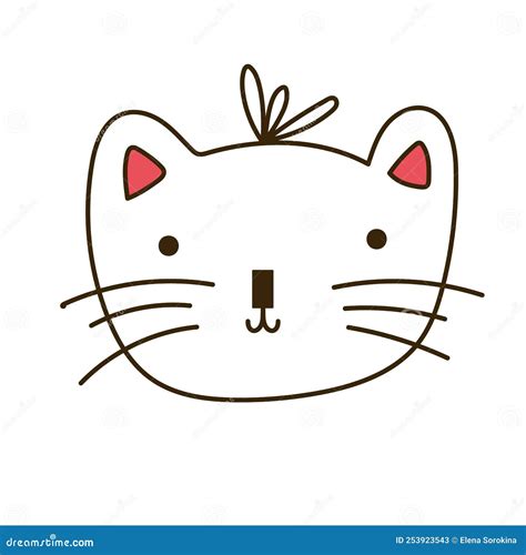 Cute crown hand-drawn stock vector. Illustration of draw - 253923543