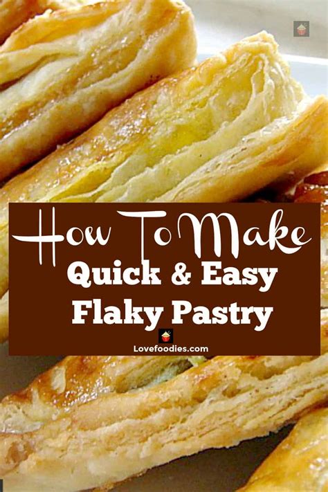 How To Make Quick and Easy Flaky Pastry. Simple to follow instructions, great for pies, strudels ...