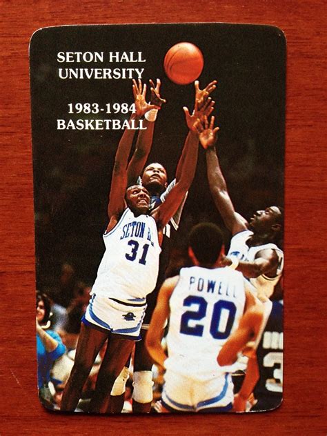 CBK 1983-84 SETON HALL PIRATES Basketball Schedule College -- bluespruce43 : Free Download ...