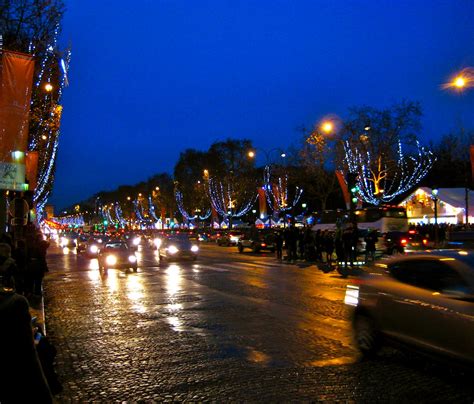 Christmas Market Along The Champs Elysees