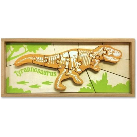 Toys Dinosaur Skeleton Tyrannosaurus Puzzle, Rubberwood - Yellow - Walmart.com - Walmart.com