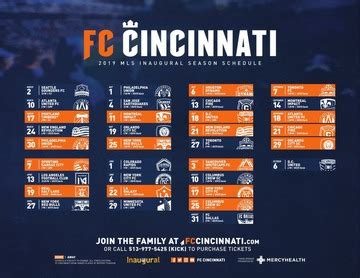 FC Cincinnati 2019 schedule : FC Cincinnati : Free Download, Borrow ...