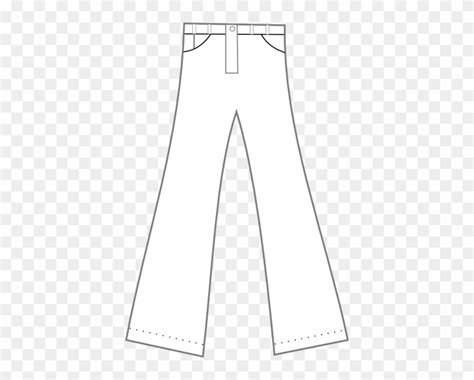 Clothing Pants Outline Clip Art At Clker - Gambar Celana Panjang Kartun ...