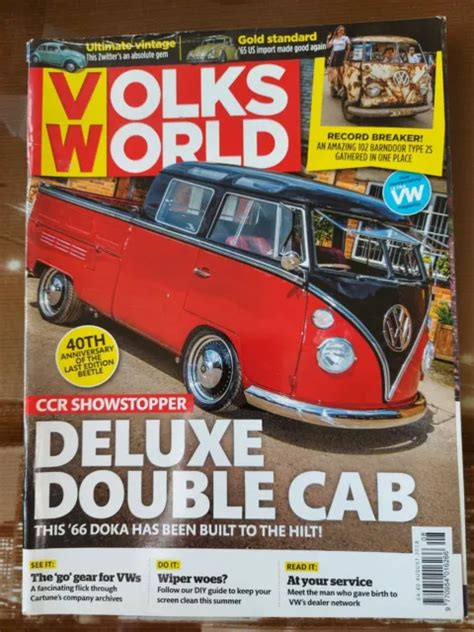 VOLKSWORLD MAGAZINE AUGUST 2018 Split window Beetle Split Screen double cab $4.43 - PicClick