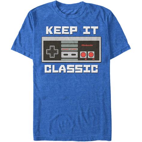 Nintendo - Nintendo Men's Keep It Classic - Heather T-shirt Athletic ...