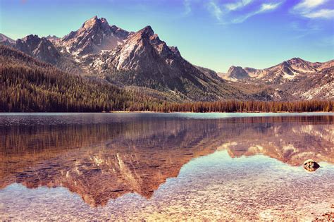 Autumn At Stanley Lake, Idaho Photograph by Anna Gorin Design & Photography