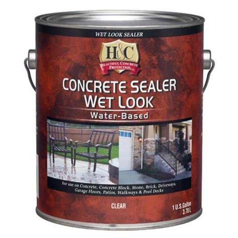 H&C Concrete Sealer Wet Look Water-Based (Actual Net Contents: 128-fl oz) at Lowes.com