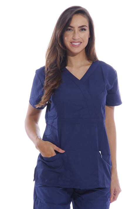 Dreamcrest Ultra Soft Women's Scrub Tops Medical Scrubs Nursing ...