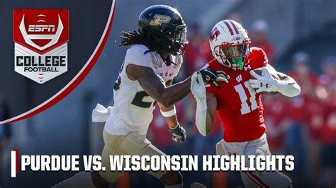 Purdue Boilermakers vs. Wisconsin Badgers | Full Game Highlights - Win ...