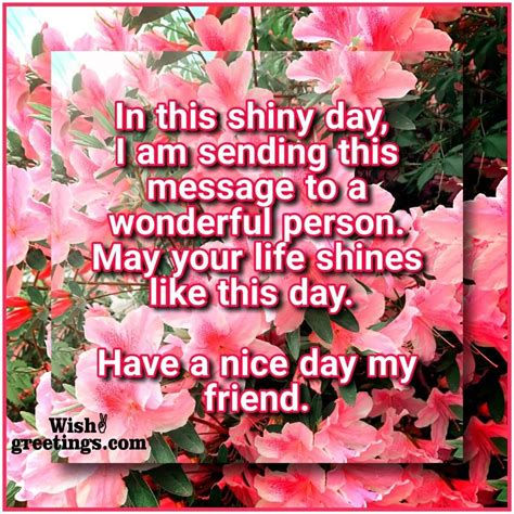 Good Day Messages For Friend - Wish Greetings