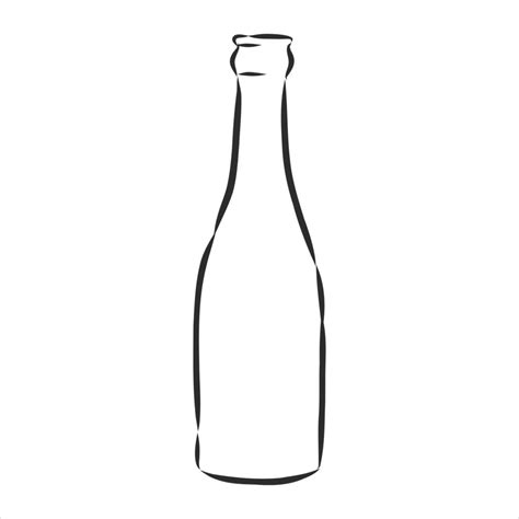 glass bottle vector sketch 8687334 Vector Art at Vecteezy