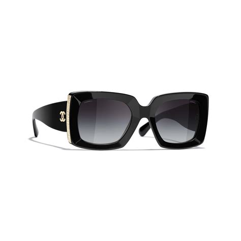 Sunglasses: Rectangle Sunglasses, acetate — Fashion | CHANEL