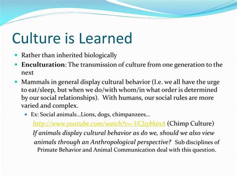 PPT - Ch. 2 Characteristics of Culture PowerPoint Presentation, free download - ID:1149097