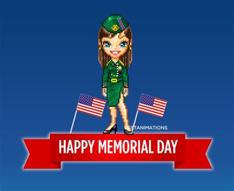 Happy Memorial Day Salute Gif