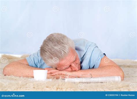 Tired Old Man Stock Images - Image: 23055194