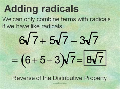 Simplifying Radical Expressions - Presentation Mathematics