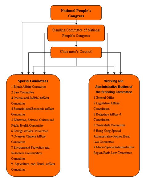 The introduction of China's political system and structure.