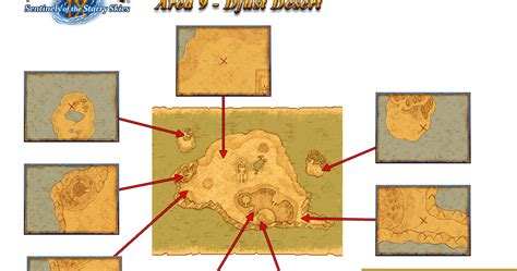 Dragon Quest 9 Grotto Maps: Djust Desert Grotto Maps