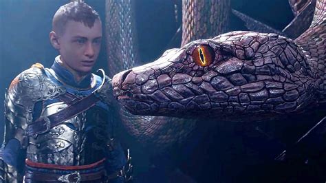 Atreus Gives Birth To His Son World Serpent Jormungandr Scene God of ...