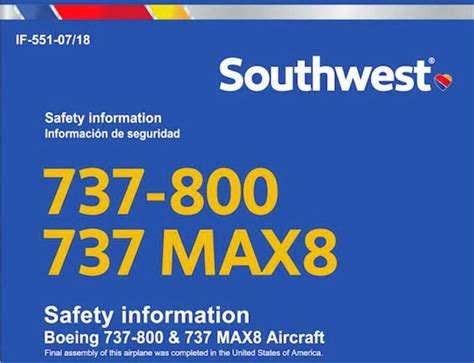 Southwest reissues 737 safety cards to allay MAX fears - SFGate