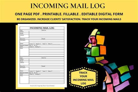 Incoming Mail Log Template Incoming Mail Register Template - Etsy Australia