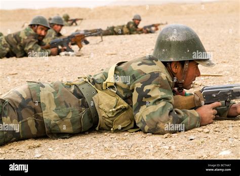 Afghan National Army recruits in training at the Kabul Military ...