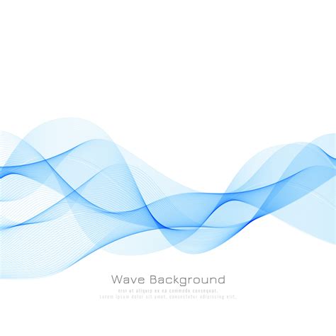 an abstract blue wave background with white space for your text or ...