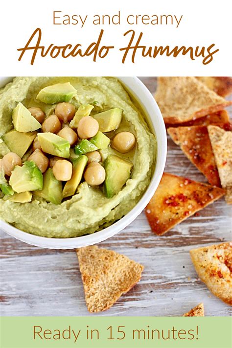 Avocado Hummus (quick & easy) - Vintage Kitchen Notes