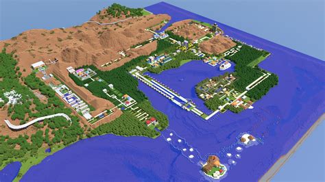 Full Scale Recreation of the Kanto Region from Pokemon. | Minecraft | Know Your Meme