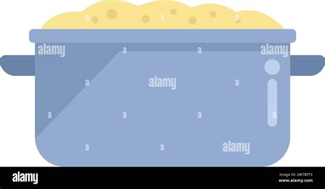 Mash potato dish icon flat vector. Boiled food. Diet nutrition isolated Stock Vector Image & Art ...