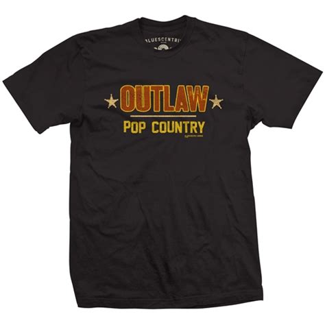 Black "Outlaw Pop Country" T-Shirt - Classic Heavy Cotton