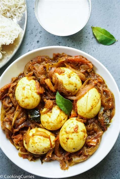 Kerala Style Egg Roast - Nadan Mutta Roast - Cooking Curries