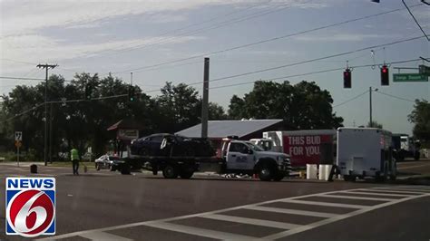 Bud Light truck crash prompts shutdown on US-441 in Orange County - YouTube