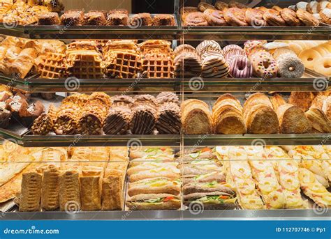 Bakery Bread Pastry Sweets Display Window Stock Photo - Image of amsterdam, bakery: 112707746