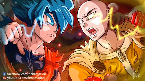 Saitama VS Goku by Fienamation on Newgrounds