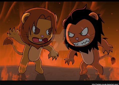 TLK+HTF: Simba vs. Scar by The-PirateQueen on DeviantArt